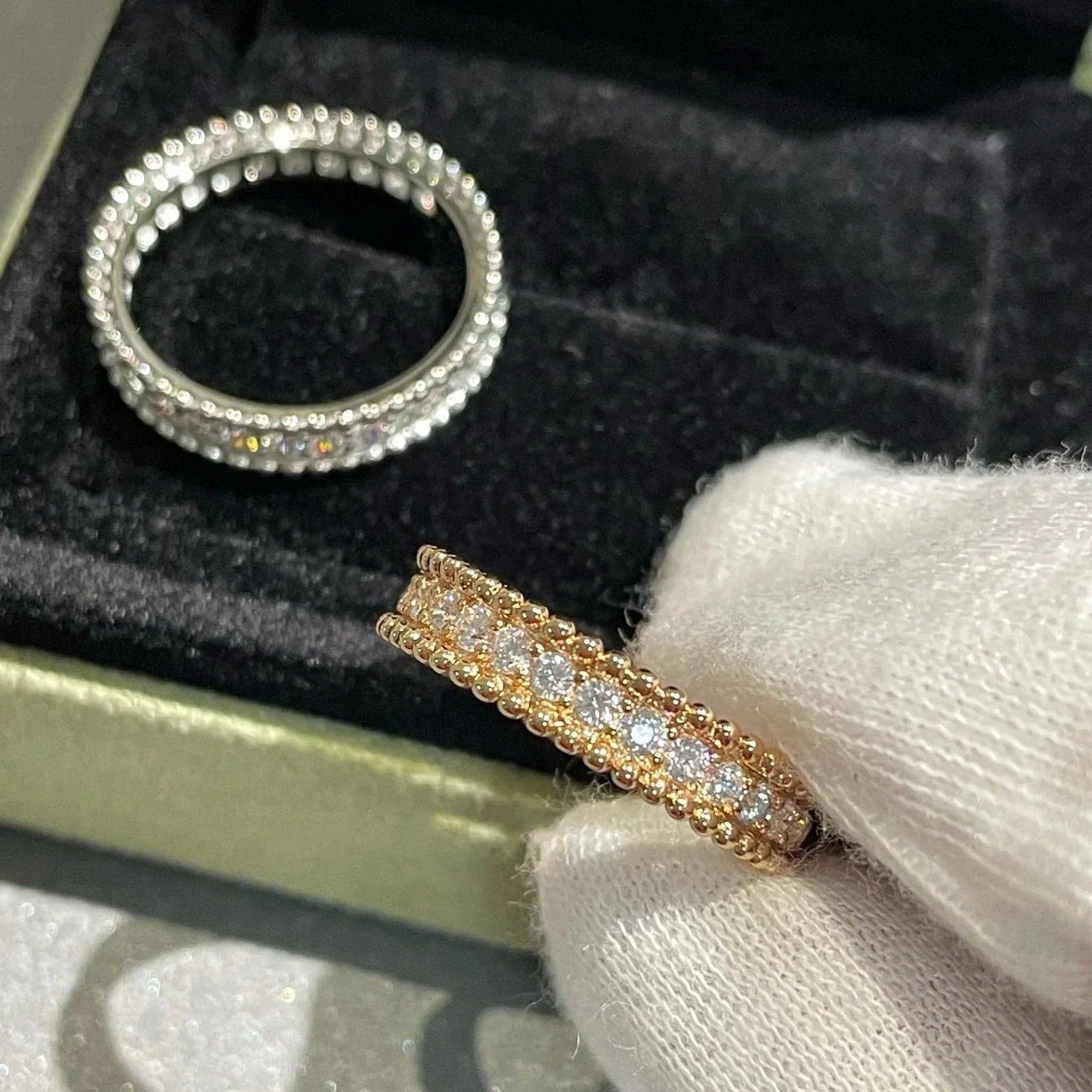 DIANA PERLEE DIAMOND ROSE GOLD RING
