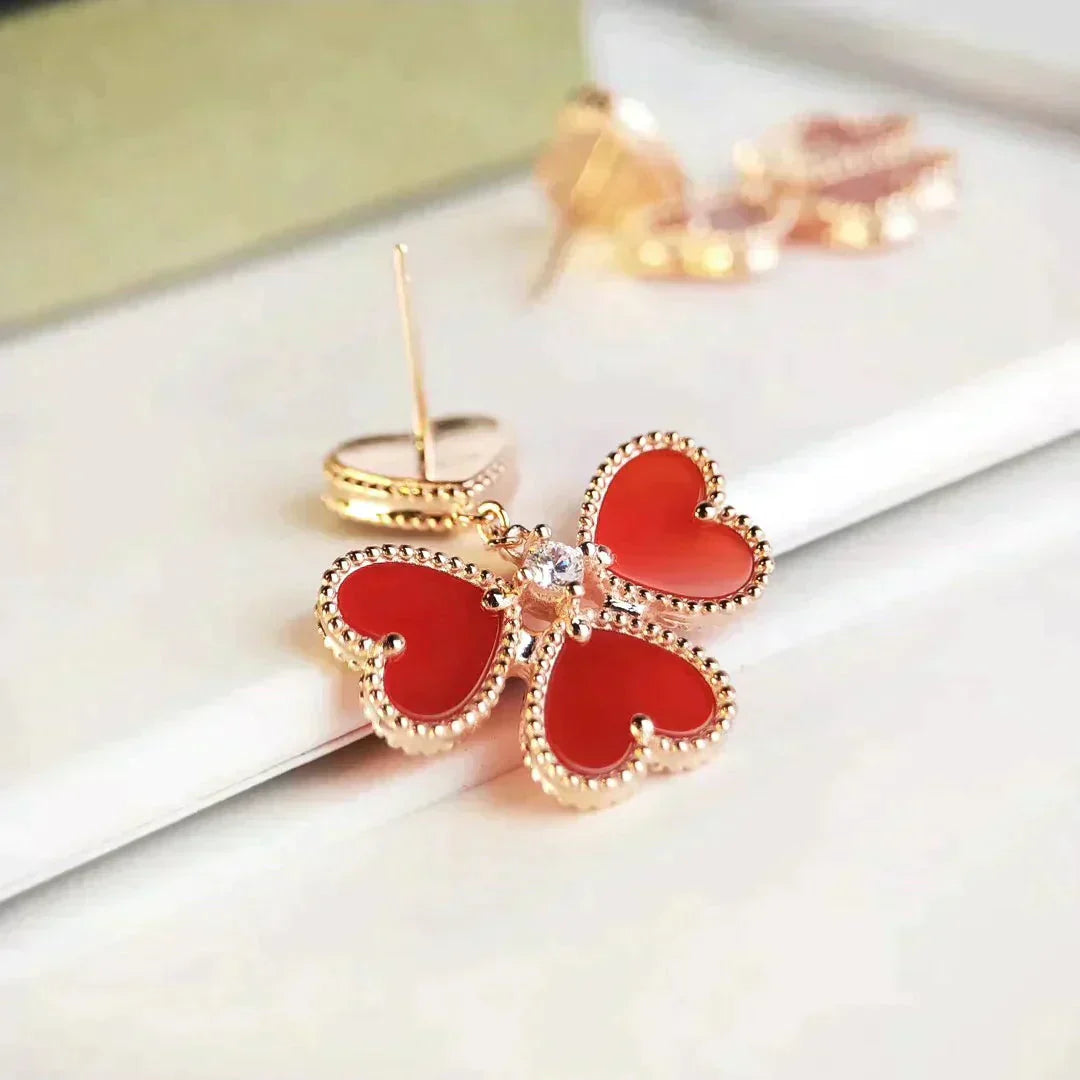 DIANA SWEET CLOVER CARNELIAN EARRINGS