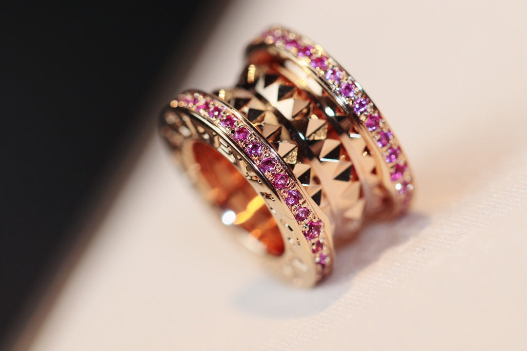 DIANA ZERO 1 ROCK PINK GOLD PINK DIAMOND NECKLACE