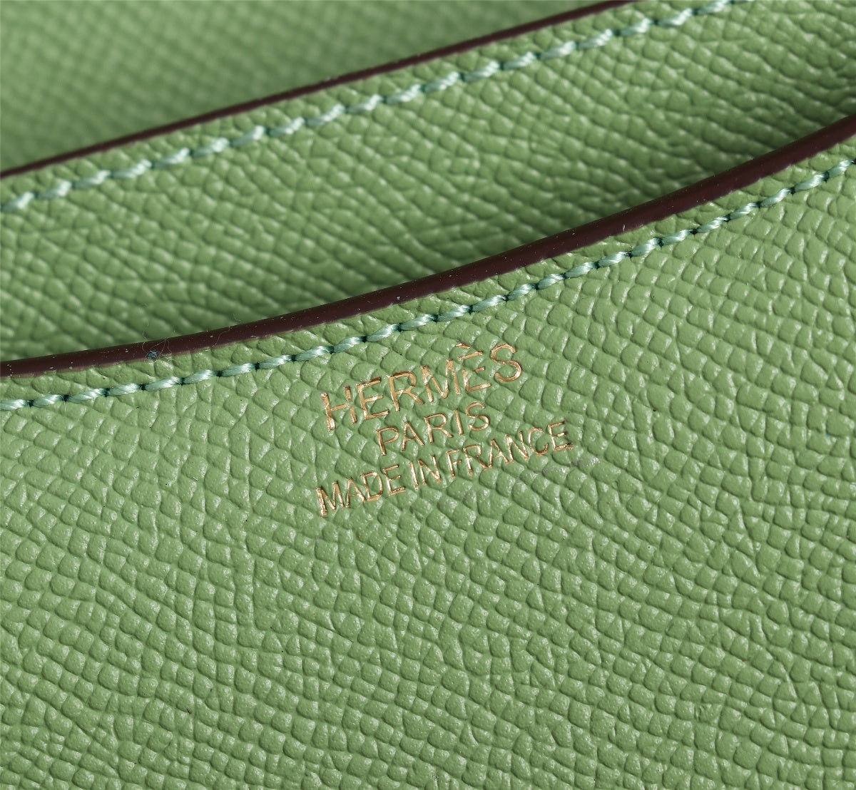 HM CONSTANCE BAG 22 PICKLE EPSOM GOLD HARDWARE