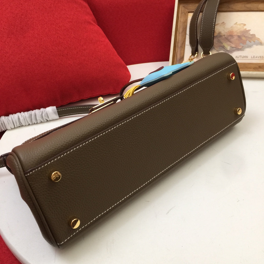 HM SHOULDER BAG 35 CEDAR TOGO GOLD HARDWARE