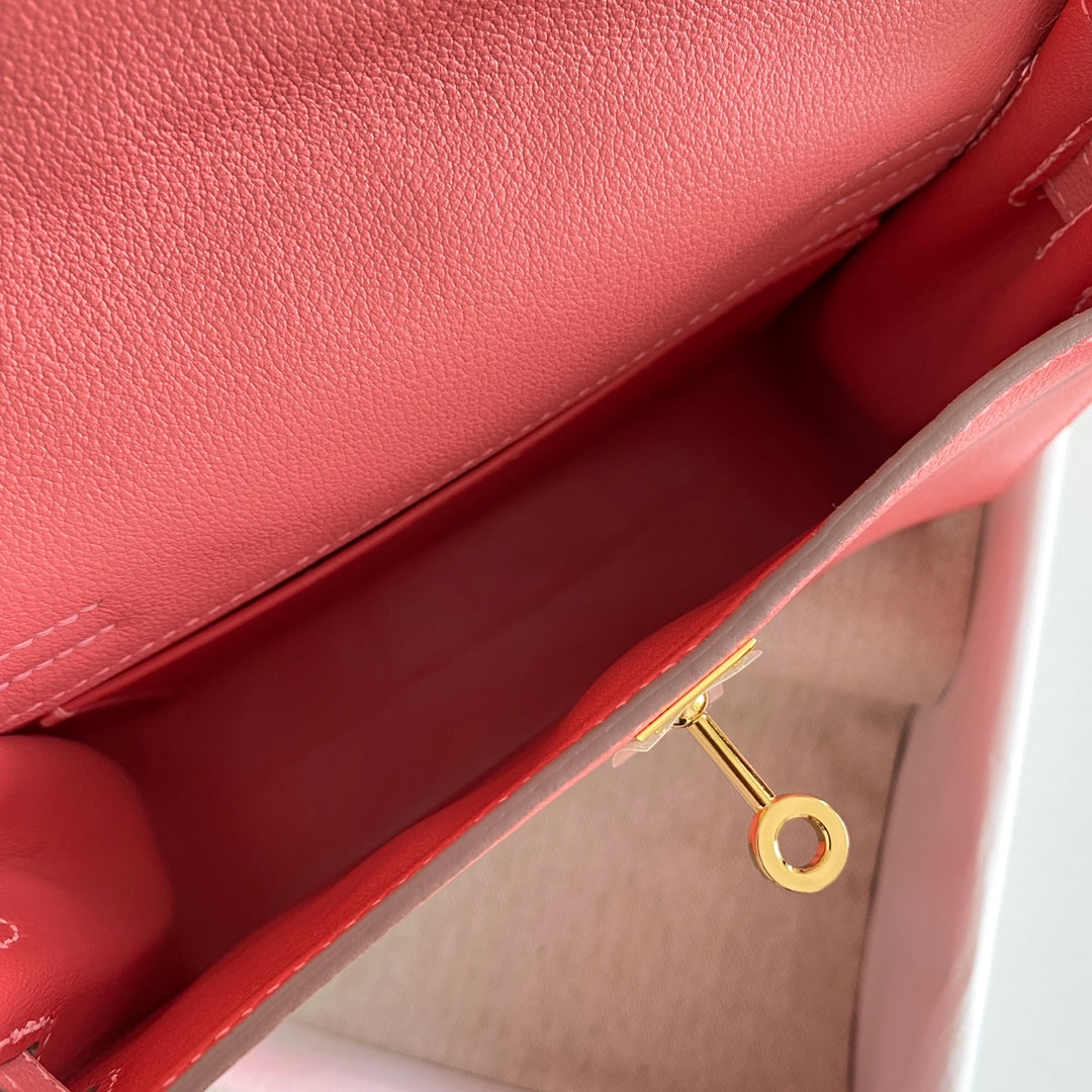 Kelly Danse II 22cm Pink Evercolor Leather Ghw