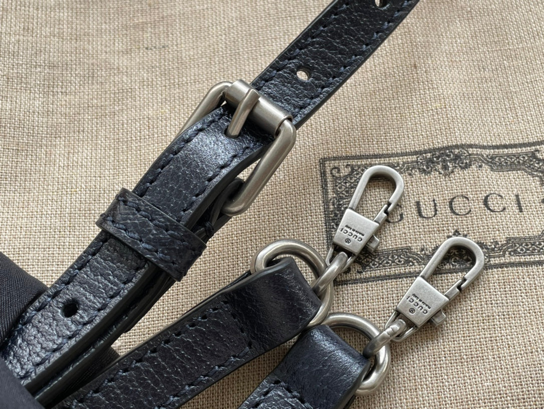 MINI TOTE 20 BAG IN BEIGE CANVAS AND BLACK CALFSKIN