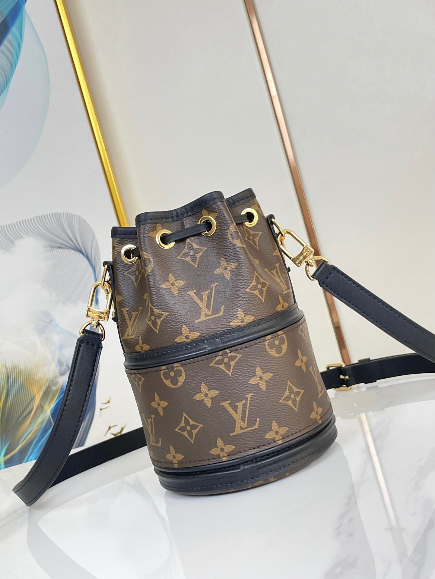 CANO¨¦ 20 IN BROWN MONOGRAM CANVAS GOLD HARDWARE