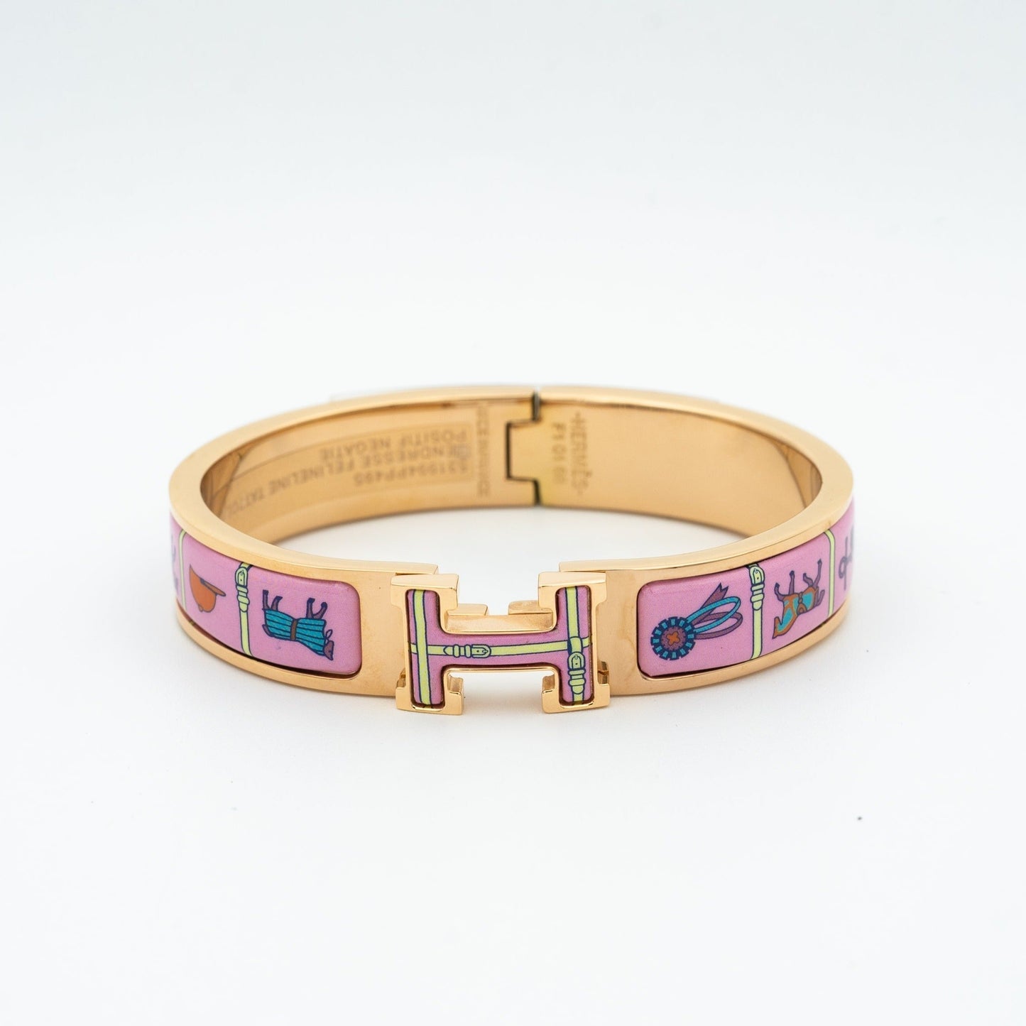 DIANA H PINK GOLD BRACELET PINK CERAMIC