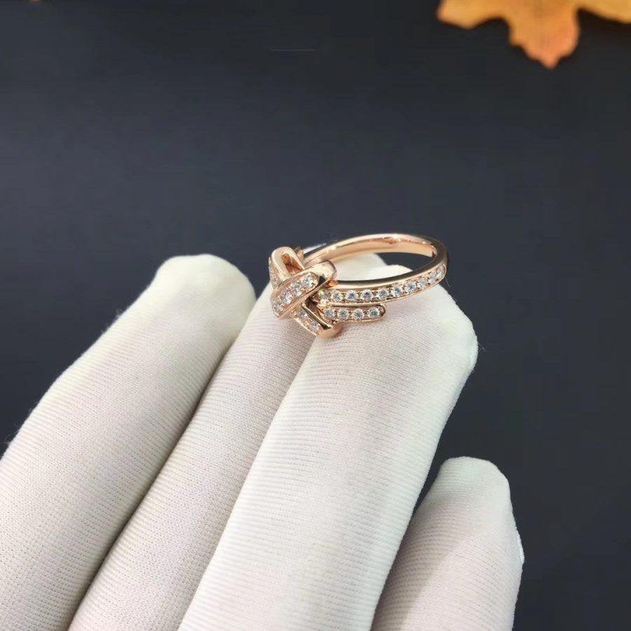 DIANA JEUX DE RING PINK GOLD DIAMOND