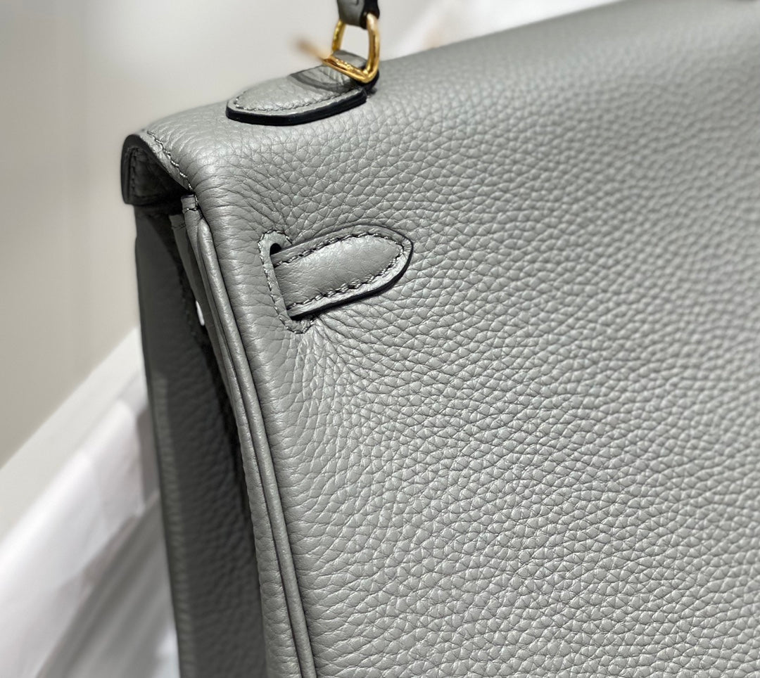 hm kelly 32cm grey togo leather gold hardware