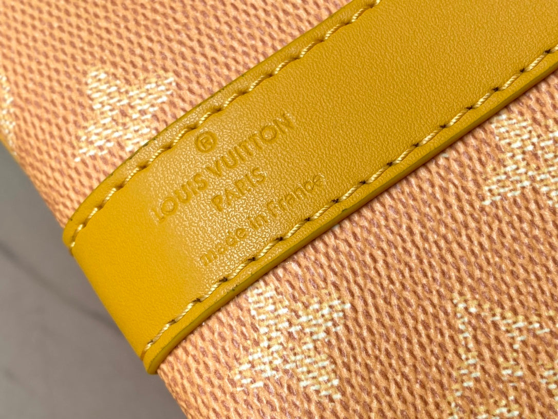 KEEPALL BANDOULI¨¨RE 55 IN ORANGE MONOGRAM HERITAGE CANVAS