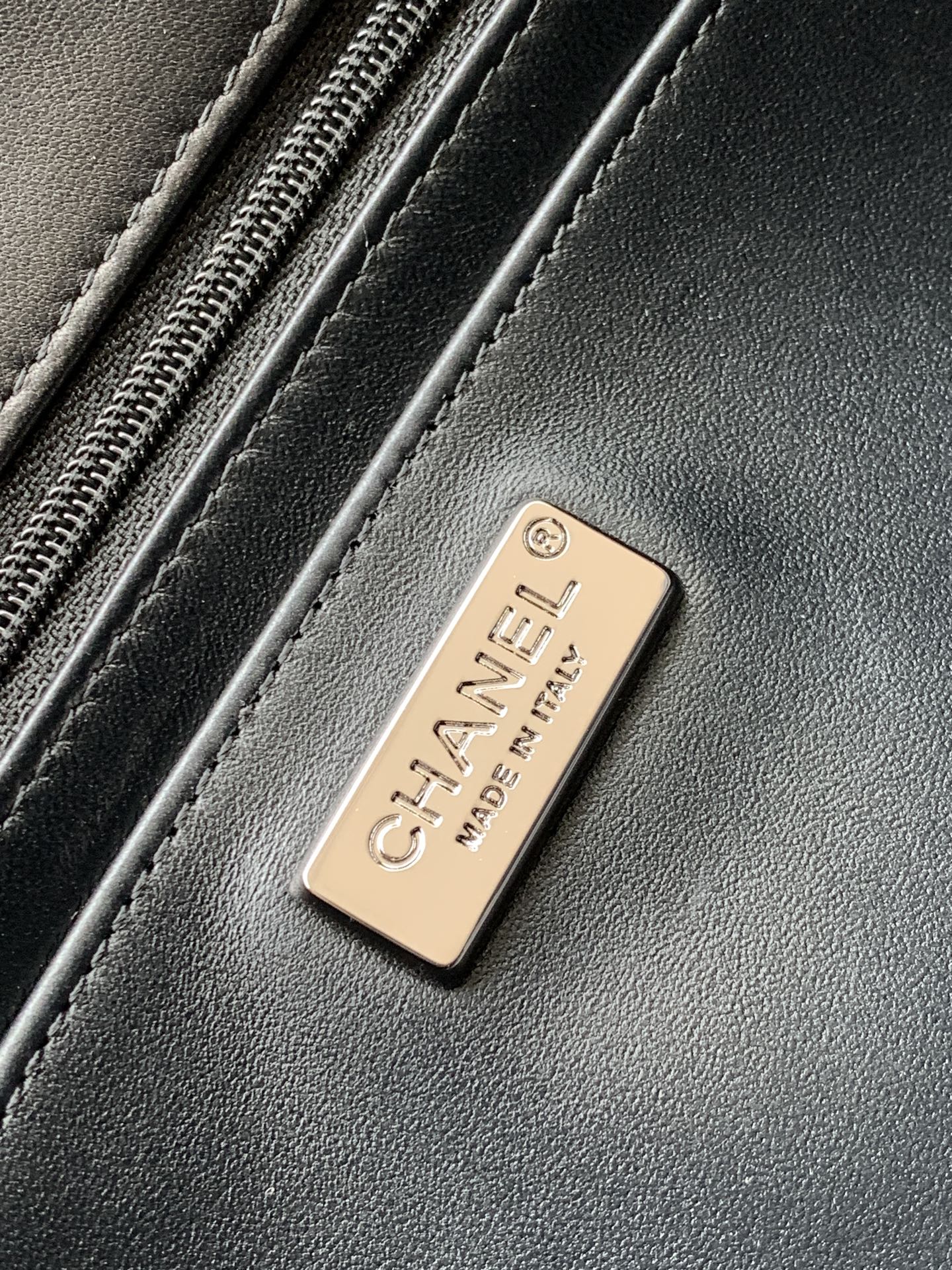 flap bag medium 25 black pink sequin silver hardware