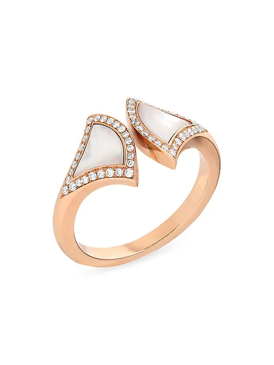 DIANA DREAM MOP DIAMOND OPEN RING