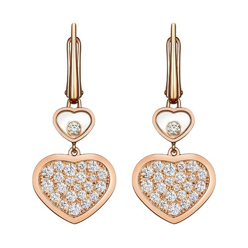 DIANA HAPPY HEART EARRINGS FULL DIAMOND