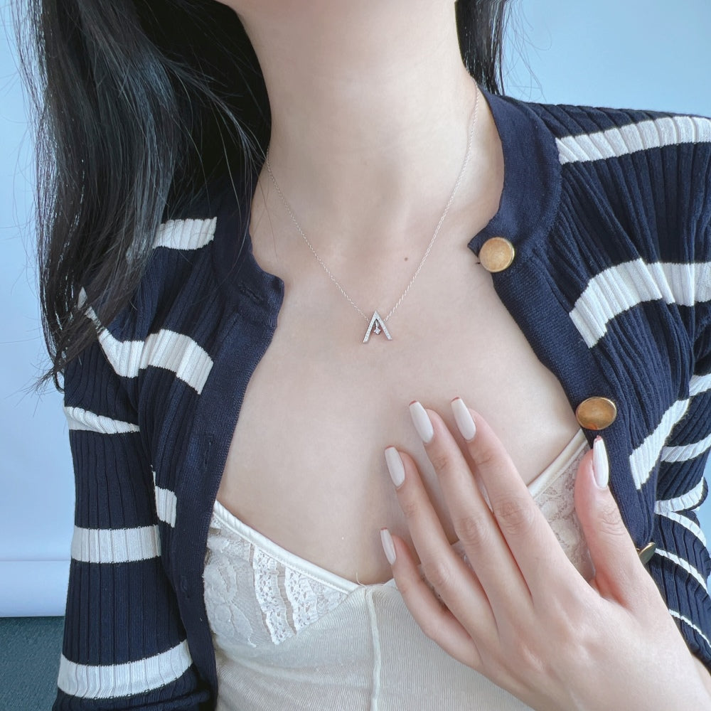 [HOT]Sparkling "A" Shape Necklace