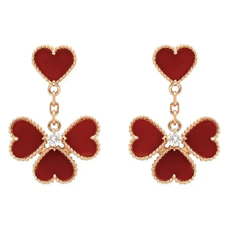 DIANA SWEET CLOVER CARNELIAN EARRINGS