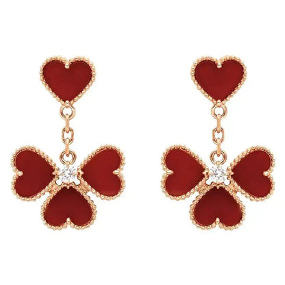 DIANA SWEET CLOVER CARNELIAN EARRINGS