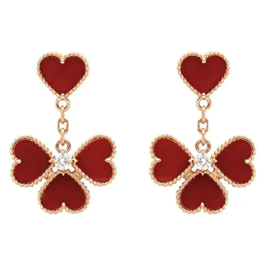 DIANA SWEET CLOVER CARNELIAN EARRINGS