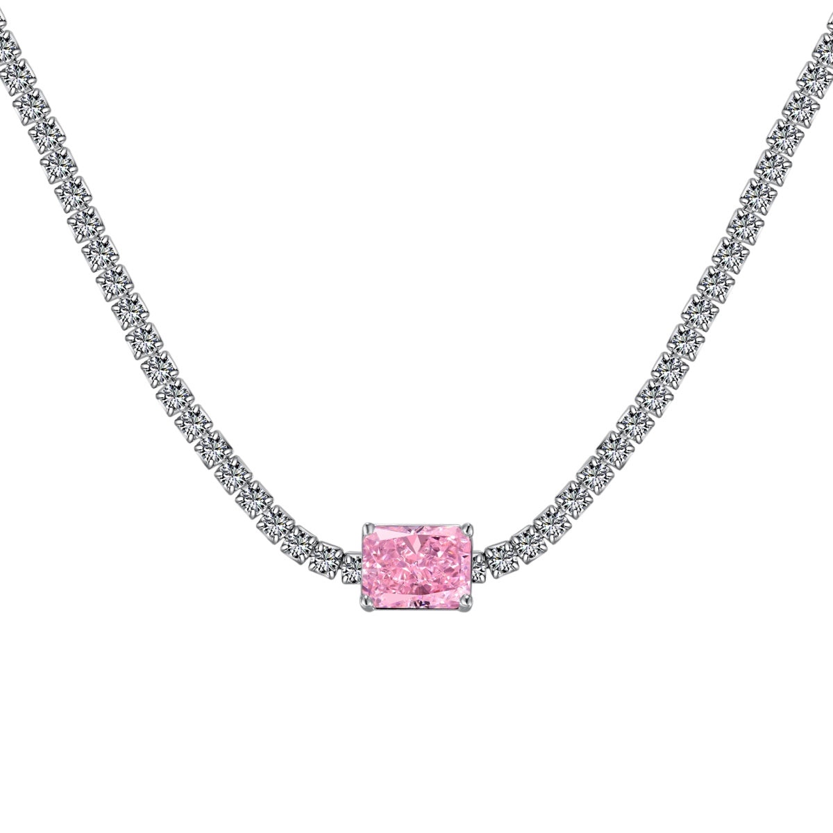 [HOT]2.0 carat Ornate Emerald Cut Necklace