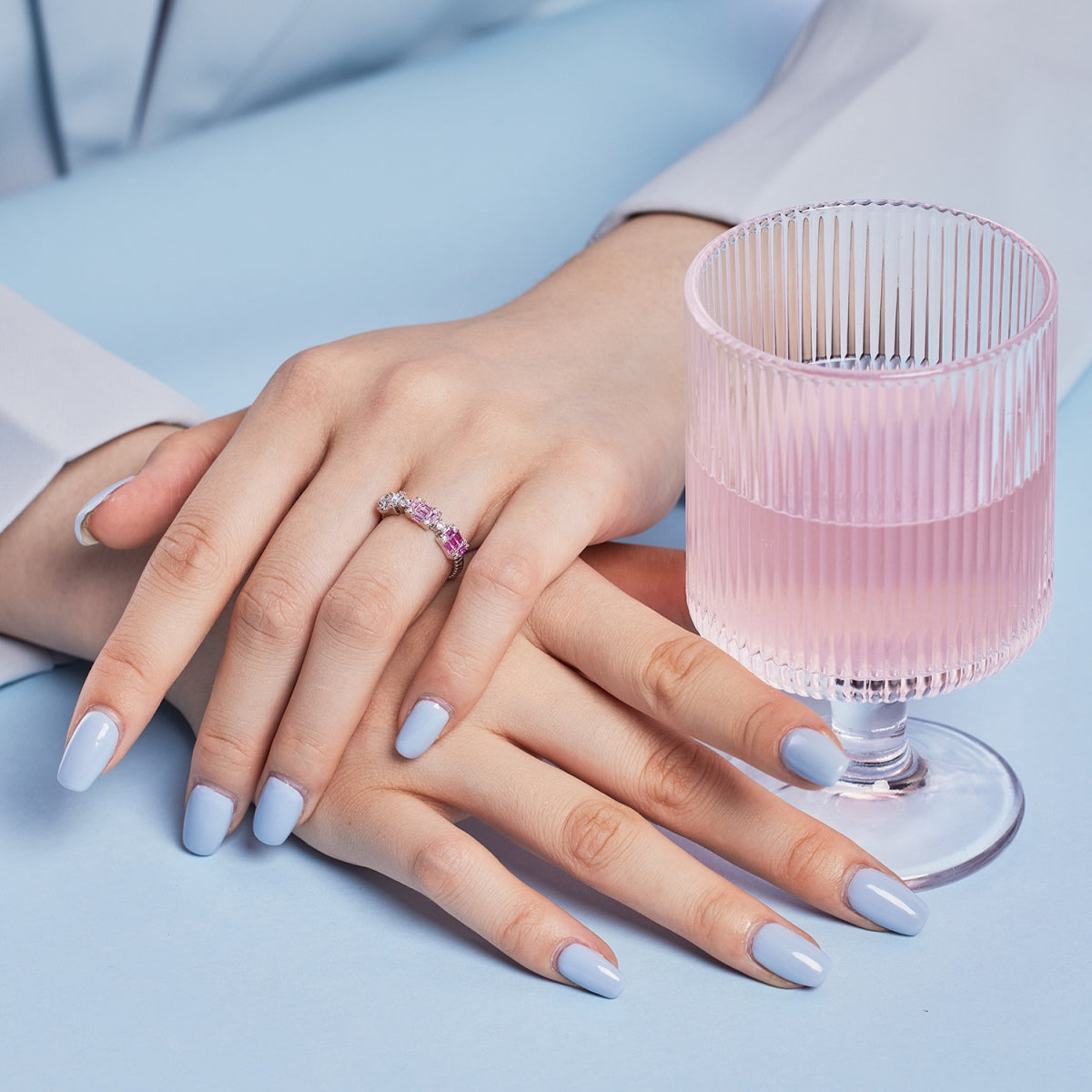 [HOT]Unique Colorful Emerald Cut Party Ring