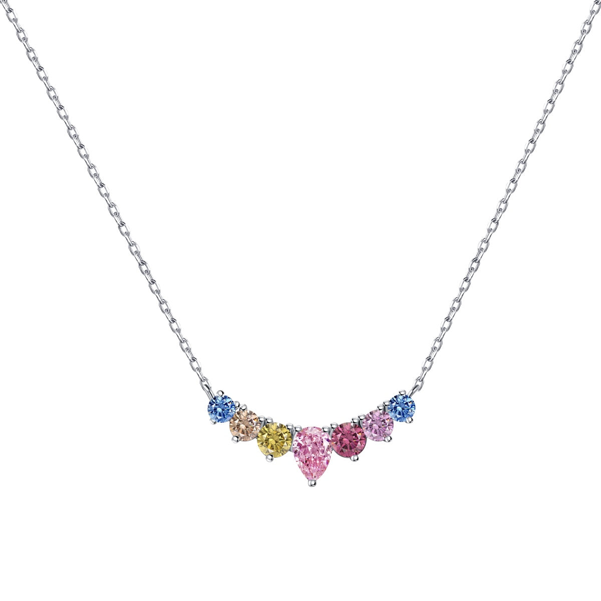 [HOT]Dainty Colorful Heart Necklace