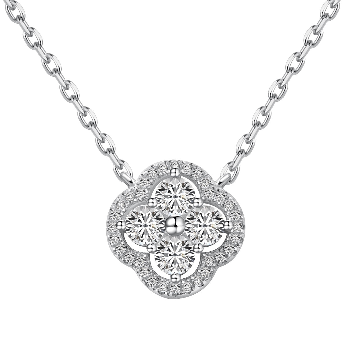 [HOT]Exquisite Necklace With Four-Leaf Clover Flower Design