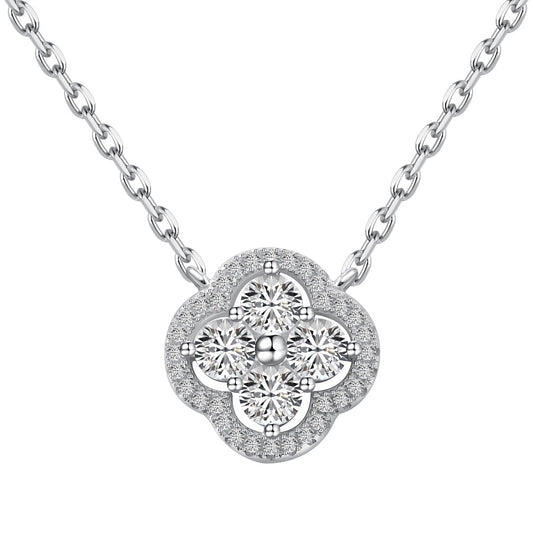 [HOT]Exquisite Necklace With Four-Leaf Clover Flower Design