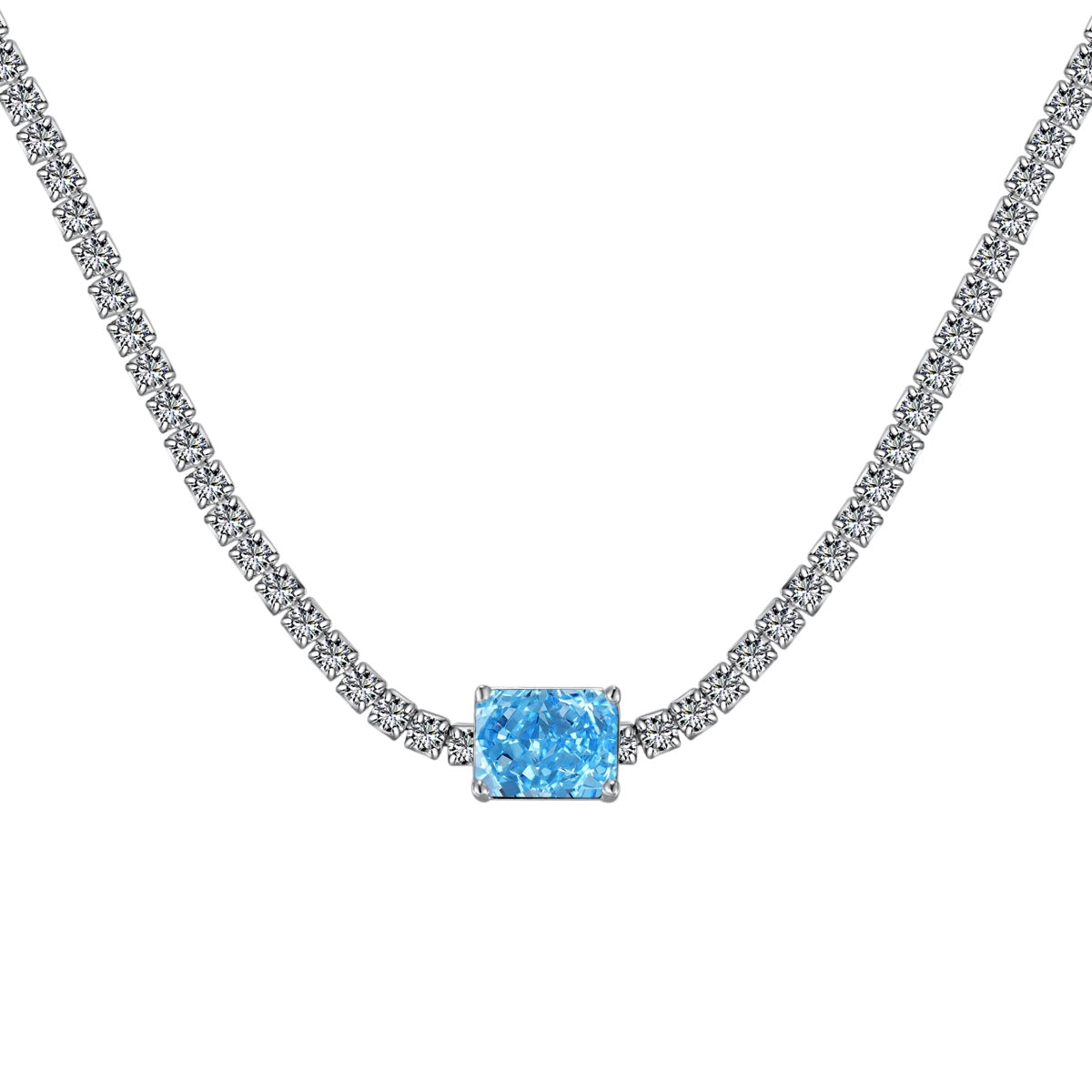 [HOT]2.0 carat Ornate Emerald Cut Necklace