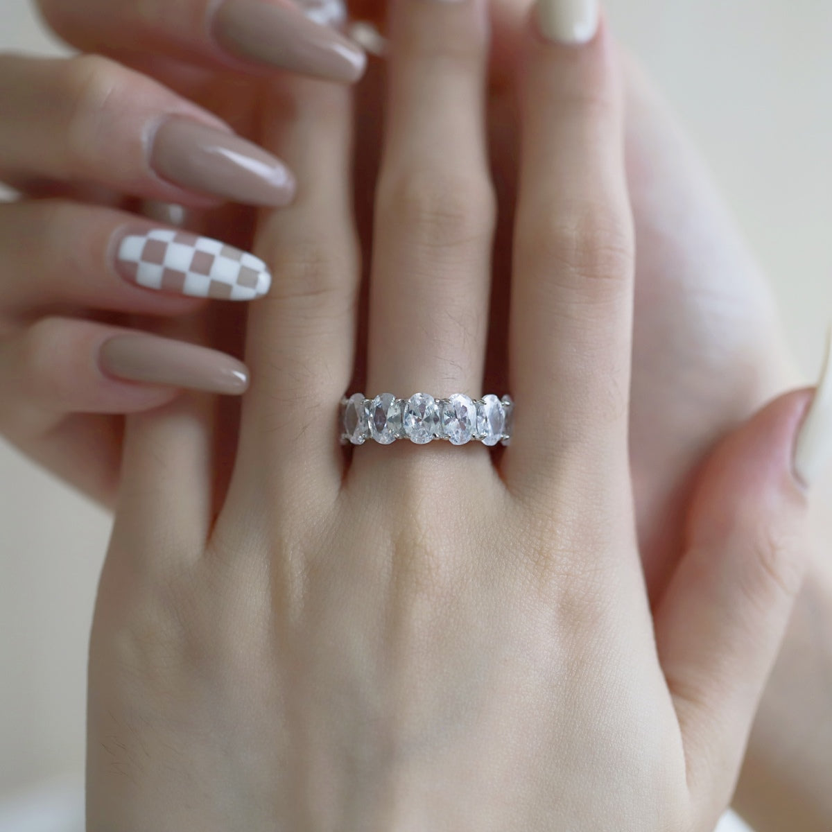 [HOT]Dainty Elongated Cushion Cut Tennis Ring
