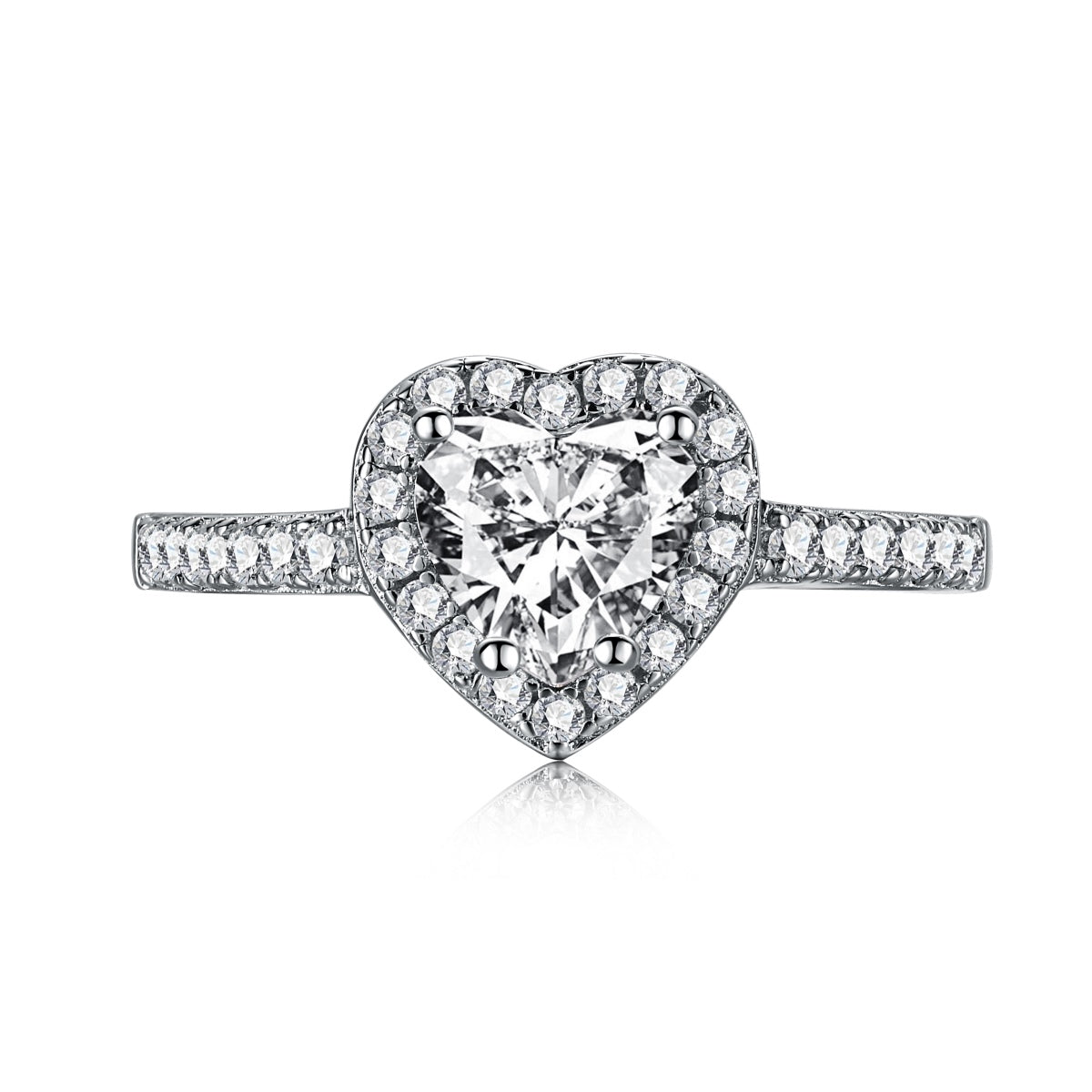 [HOT]Eternity Splashy Romantic Heart Shape Lover Ring