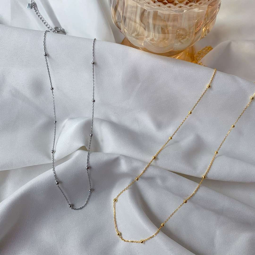 [HOT]Small Bead Clavicle Chain Simple Necklace