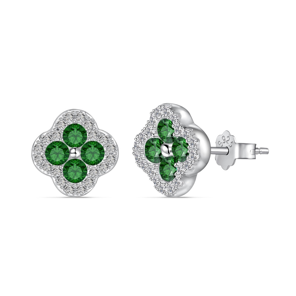 [HOT]Four-Leaf Clover Flower Shaped Earrings
