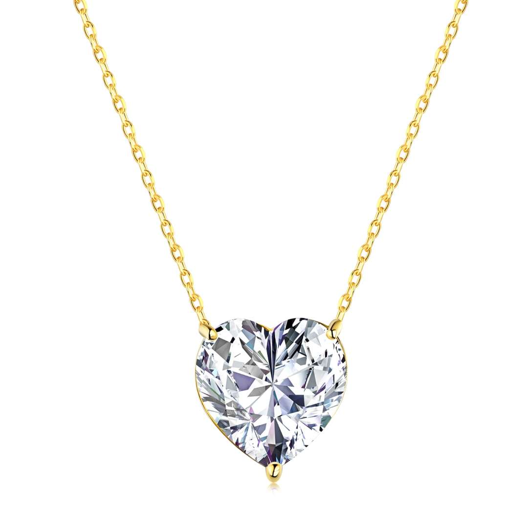 [HOT]6.0 carat Radiant Heart Shape Necklace