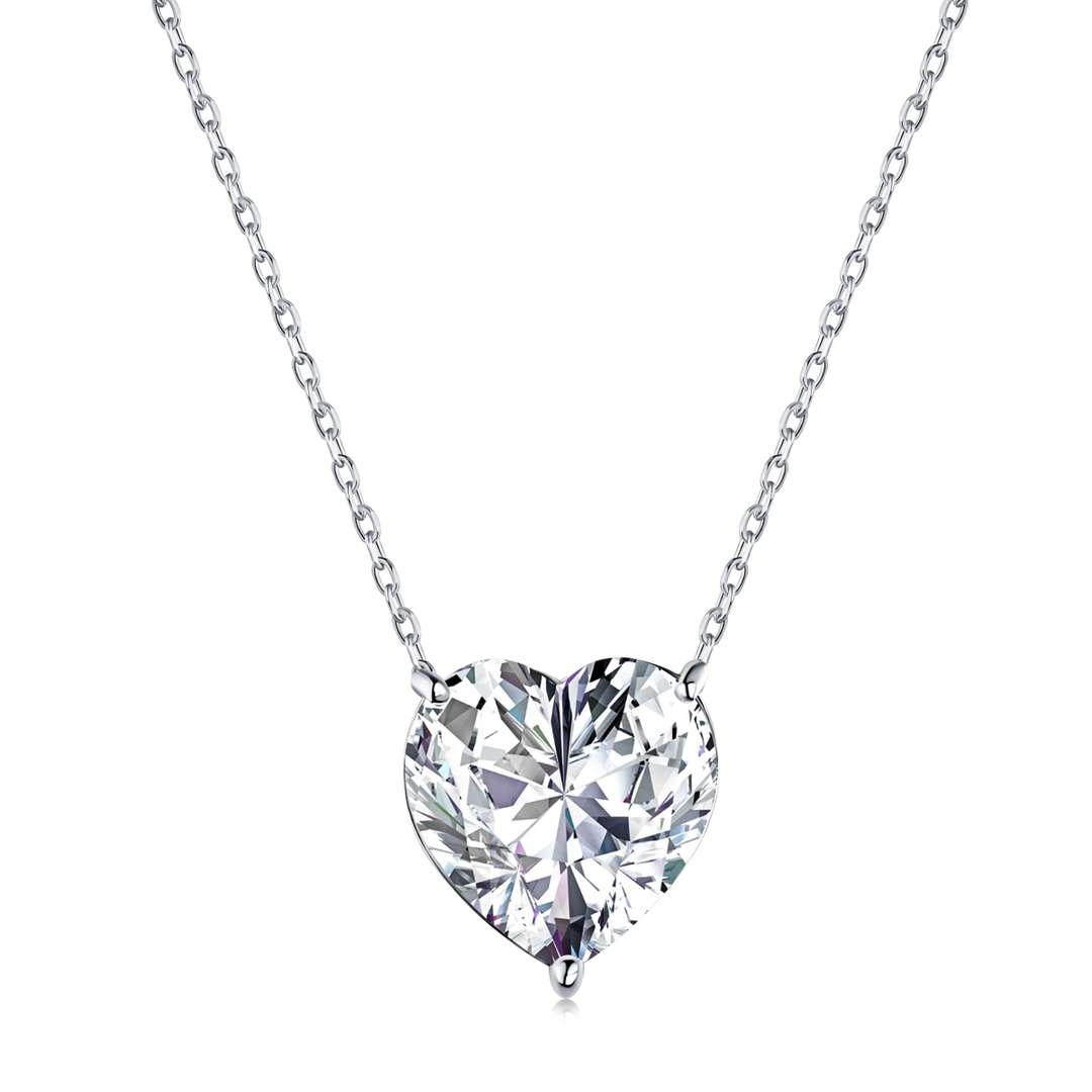 [HOT]6.0 carat Radiant Heart Shape Necklace