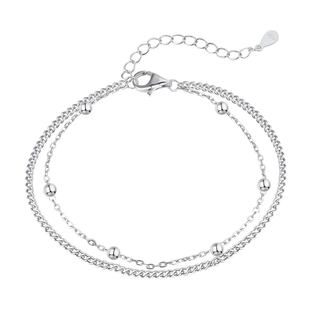 [HOT]Delicate Bead Double Layer Bracelet