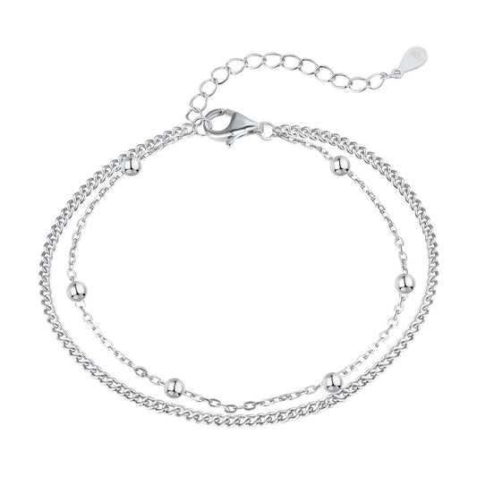 [HOT]Delicate Bead Double Layer Bracelet