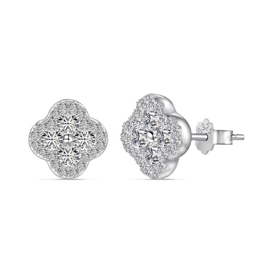 [HOT]Four-Leaf Clover Flower Shaped Earrings