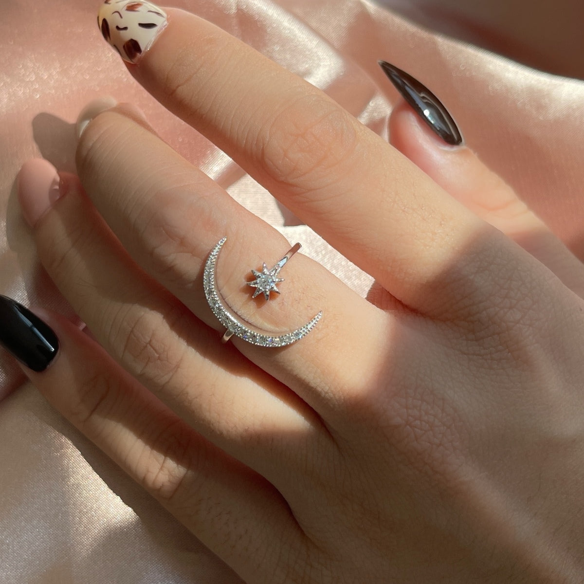 [HOT]Eternity Moon & Star Ring