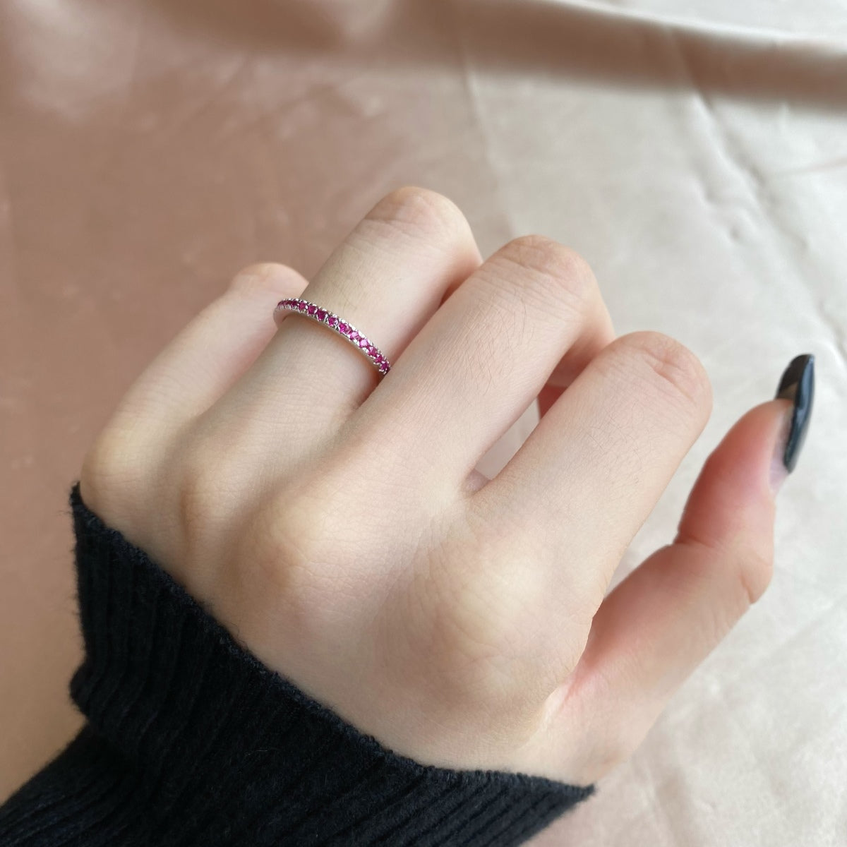 [HOT]Delicate Sparkling Round Cut Daily Ring