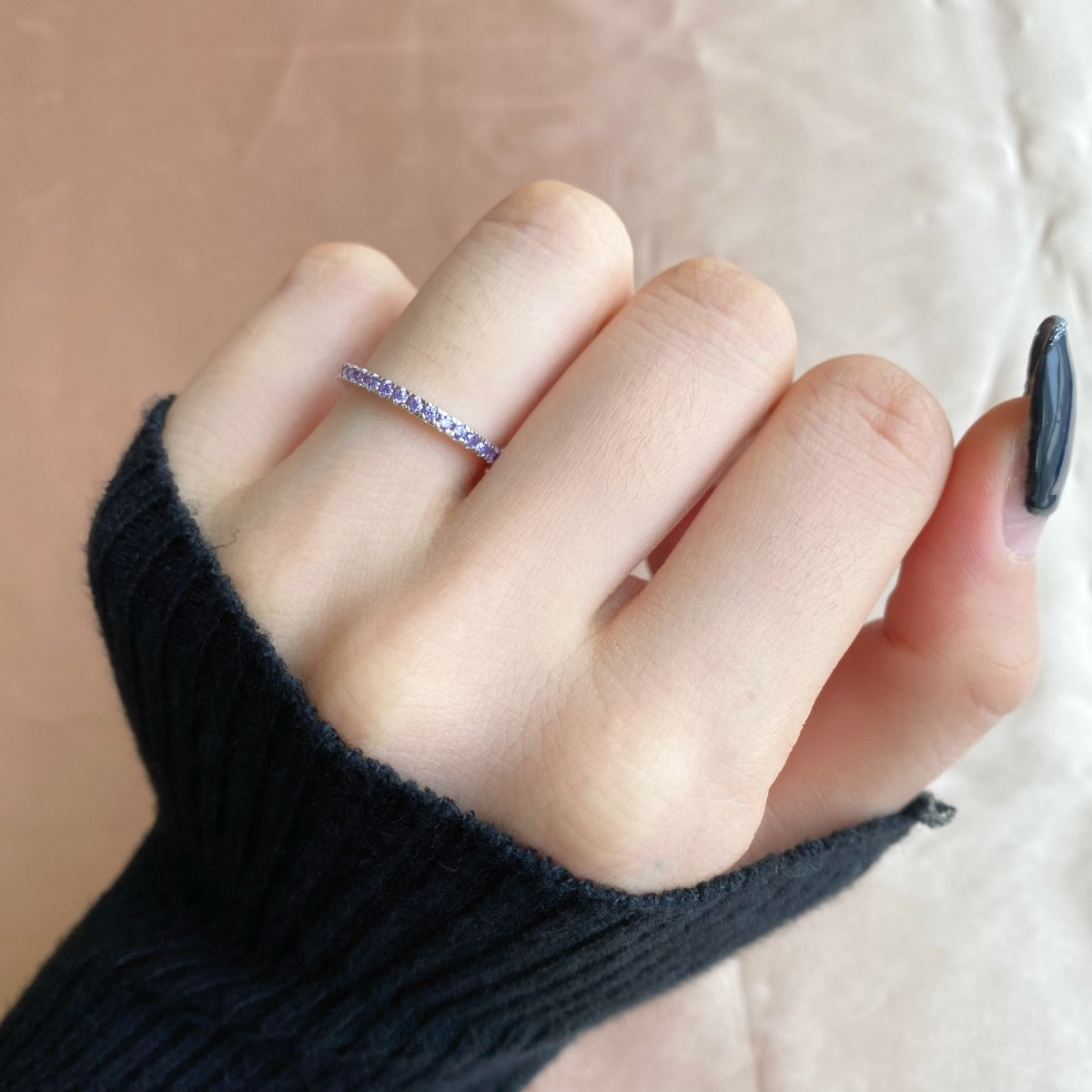[HOT]Delicate Sparkling Round Cut Daily Ring