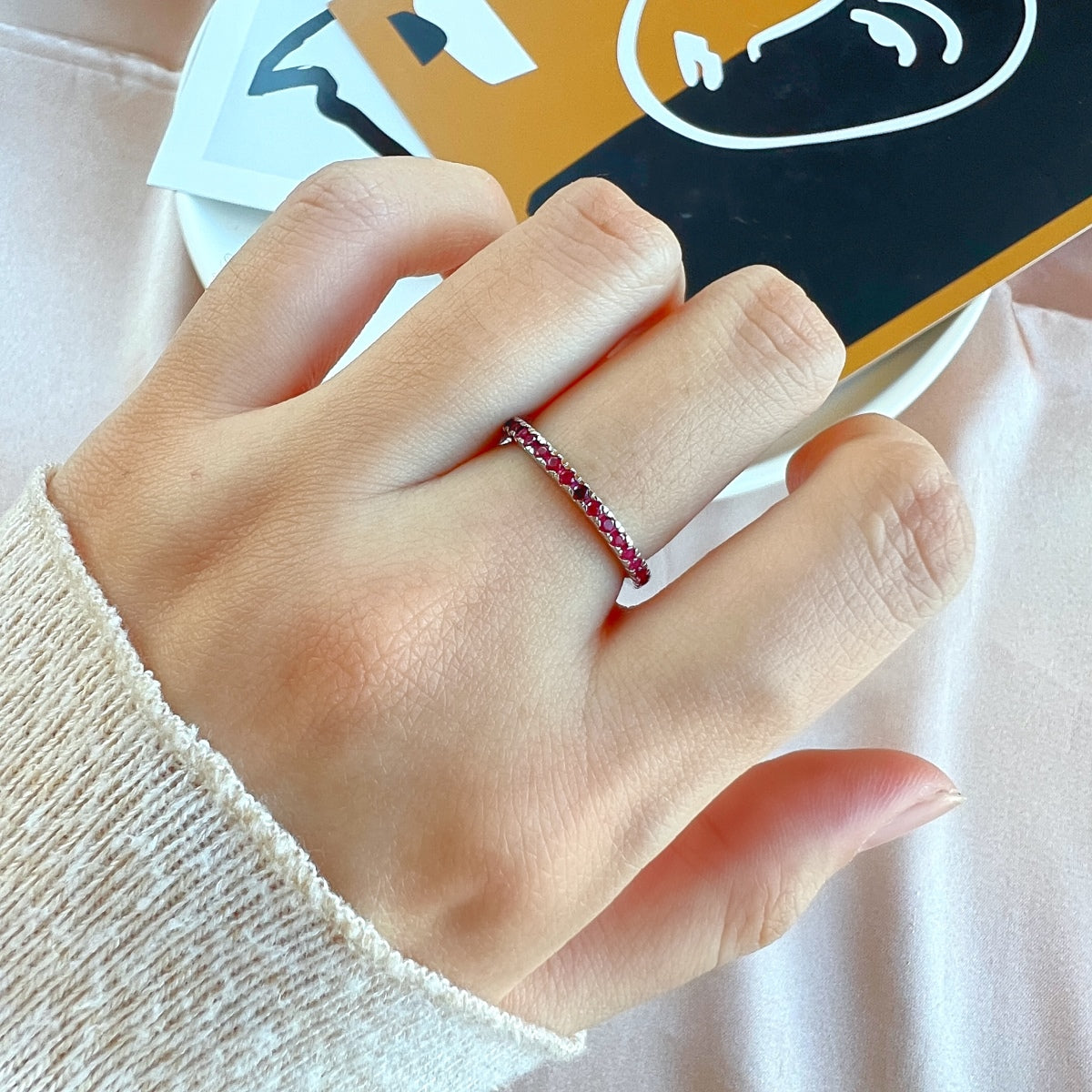 [HOT]Delicate Sparkling Round Cut Daily Ring