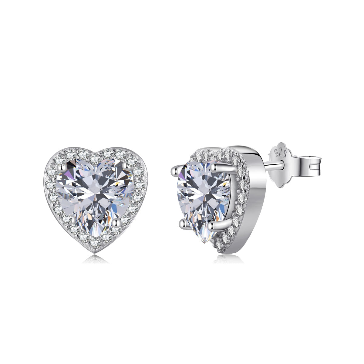 [HOT]Sparkling Heart Shape Lover Earrings