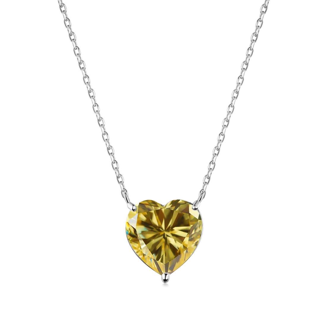 [HOT]6.0 carat Radiant Heart Shape Necklace
