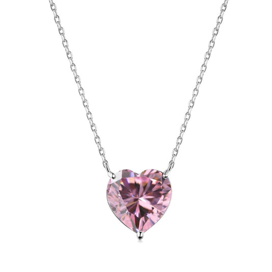 [HOT]6.0 carat Radiant Heart Shape Necklace