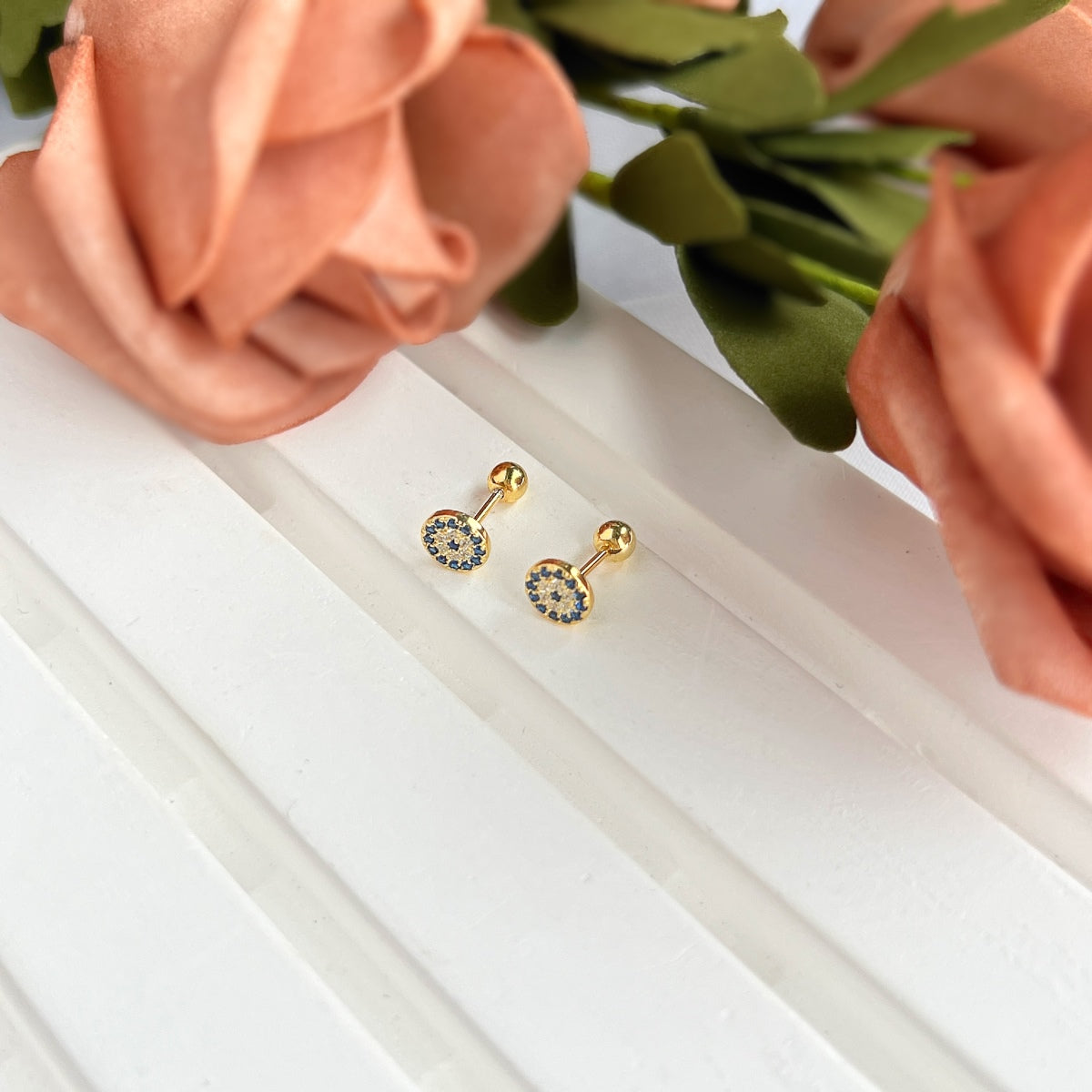 [HOT]Devil's Eye Ear Bone Nail Earrings