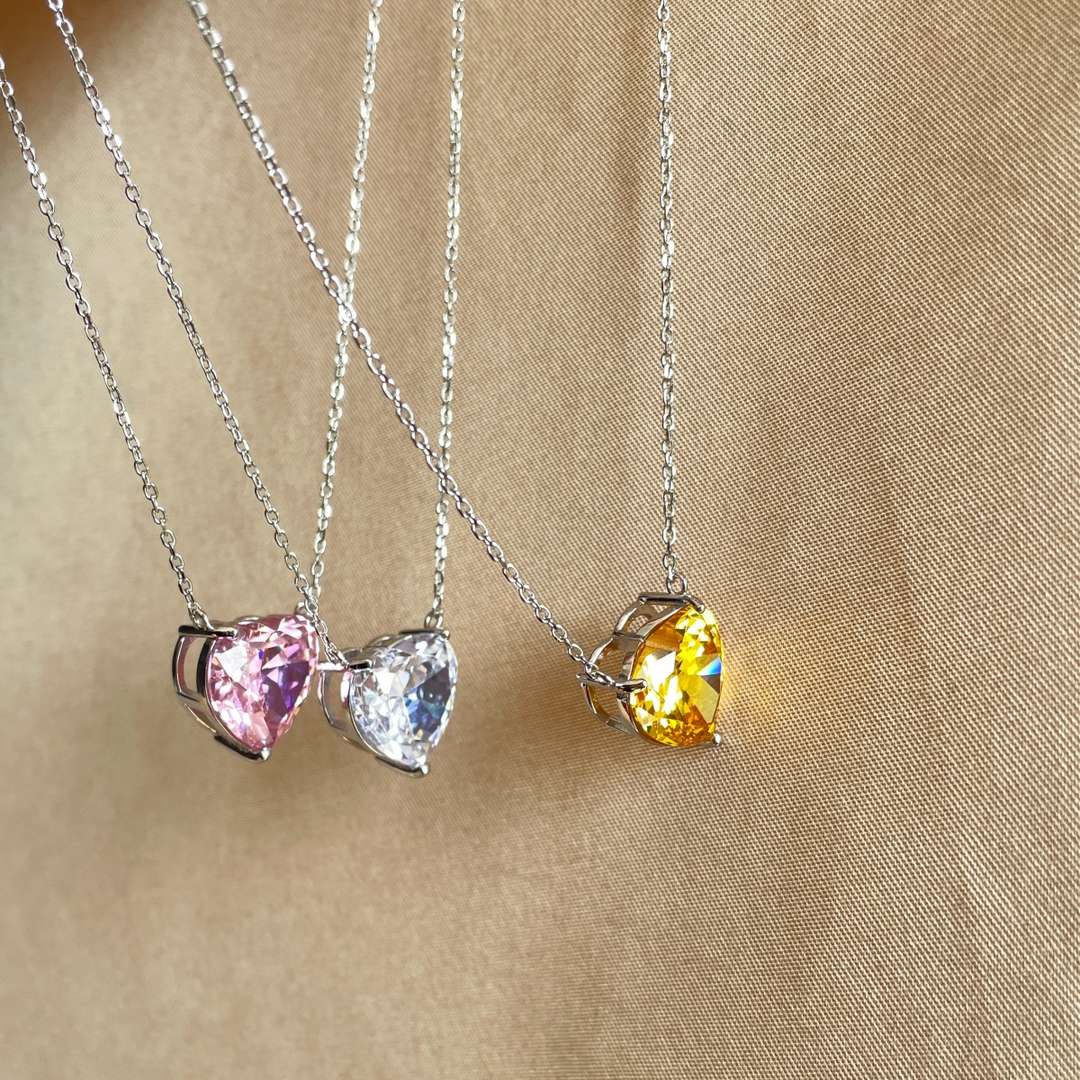 [HOT]6.0 carat Radiant Heart Shape Necklace