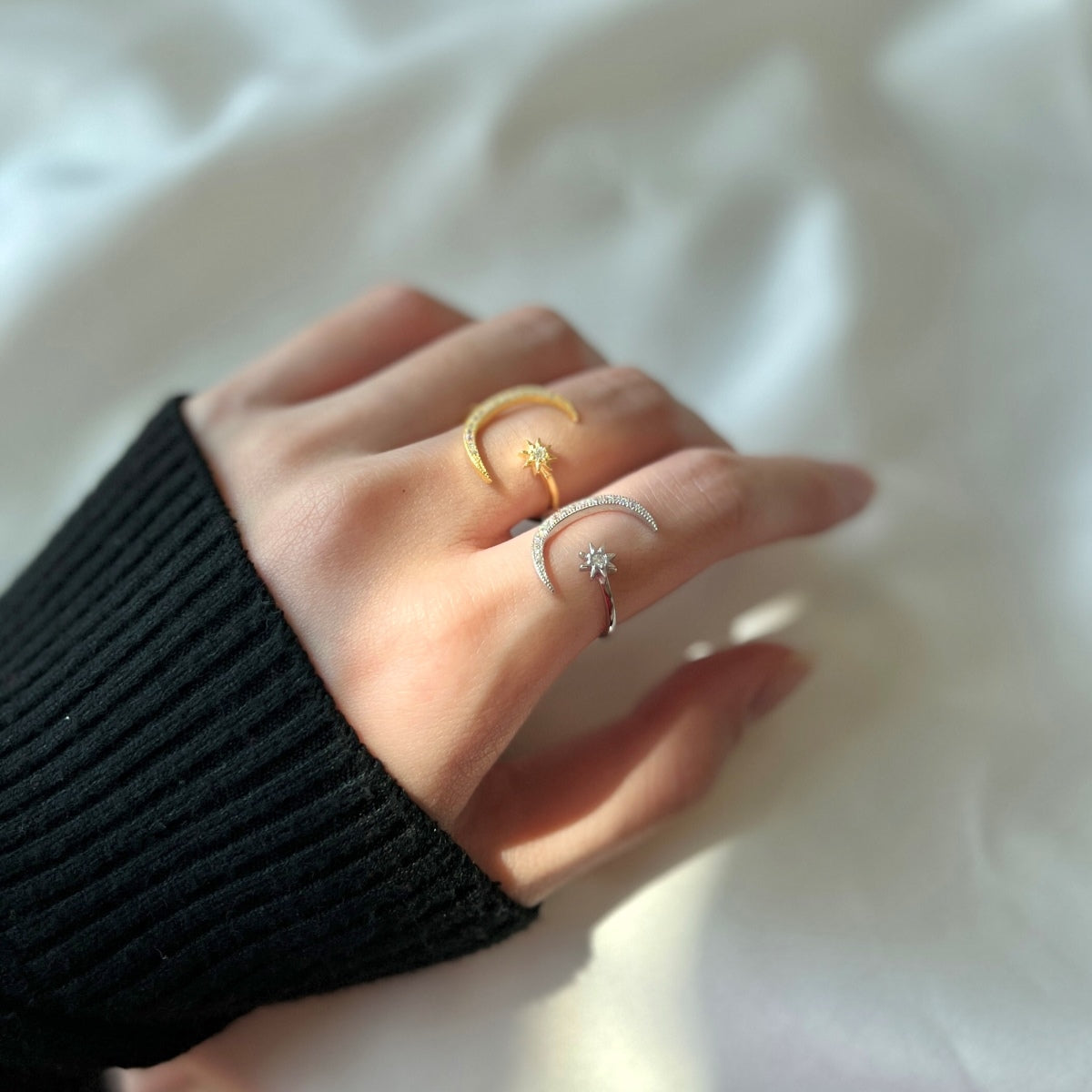 [HOT]Eternity Moon & Star Ring