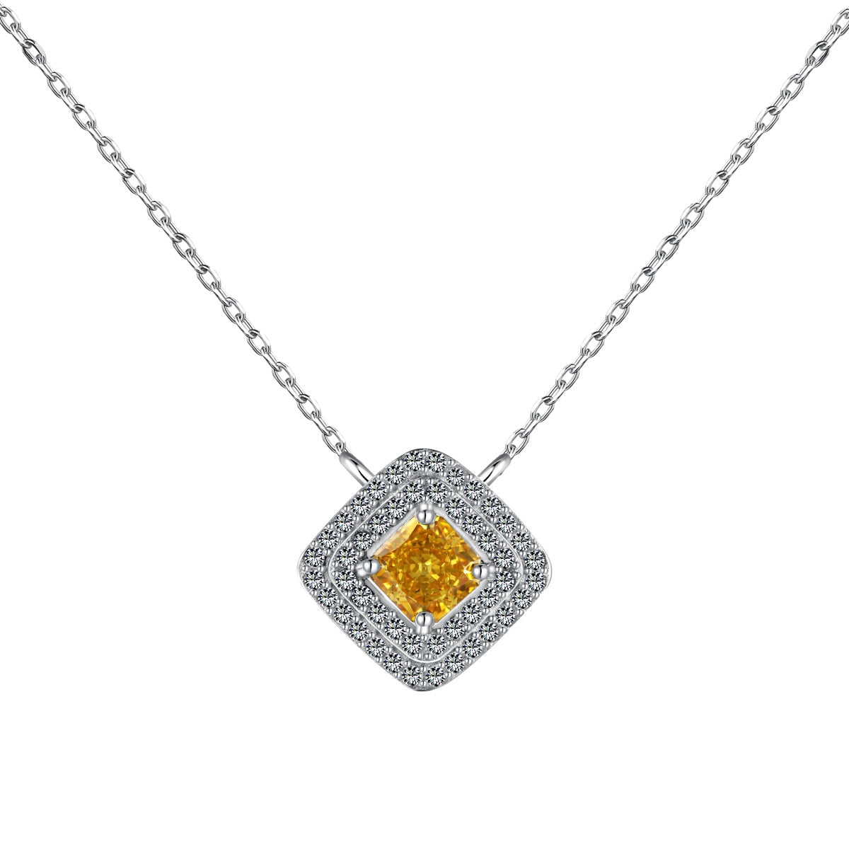 [HOT]Sparkling Asscher Cut Necklace