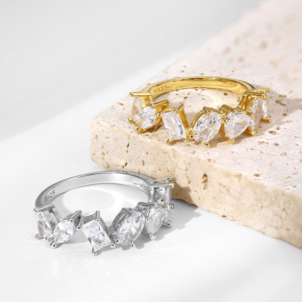 [HOT]Delicate Multi Cut Ring