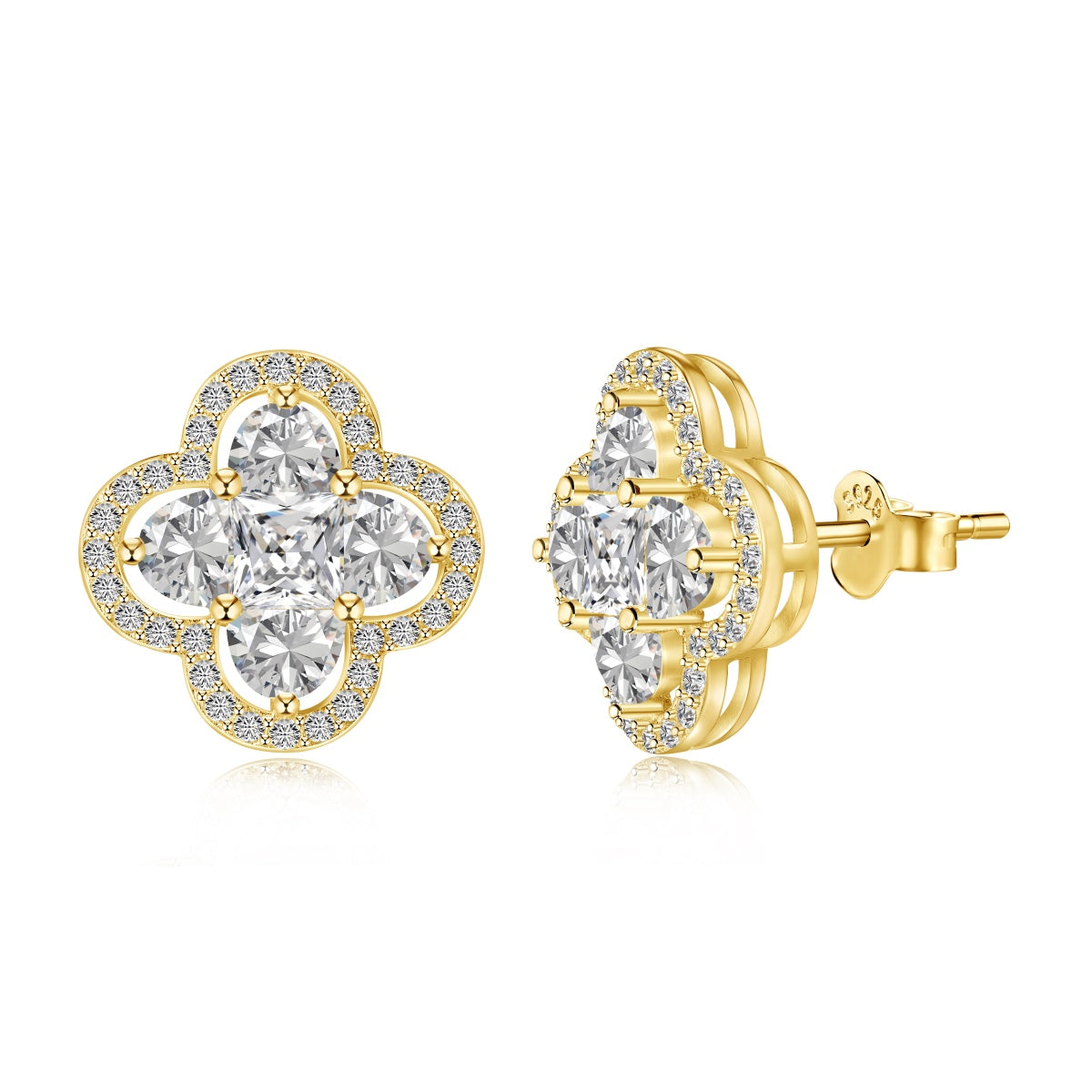 [HOT]Lucky Four-Leaf Clover Exquisite Earrings