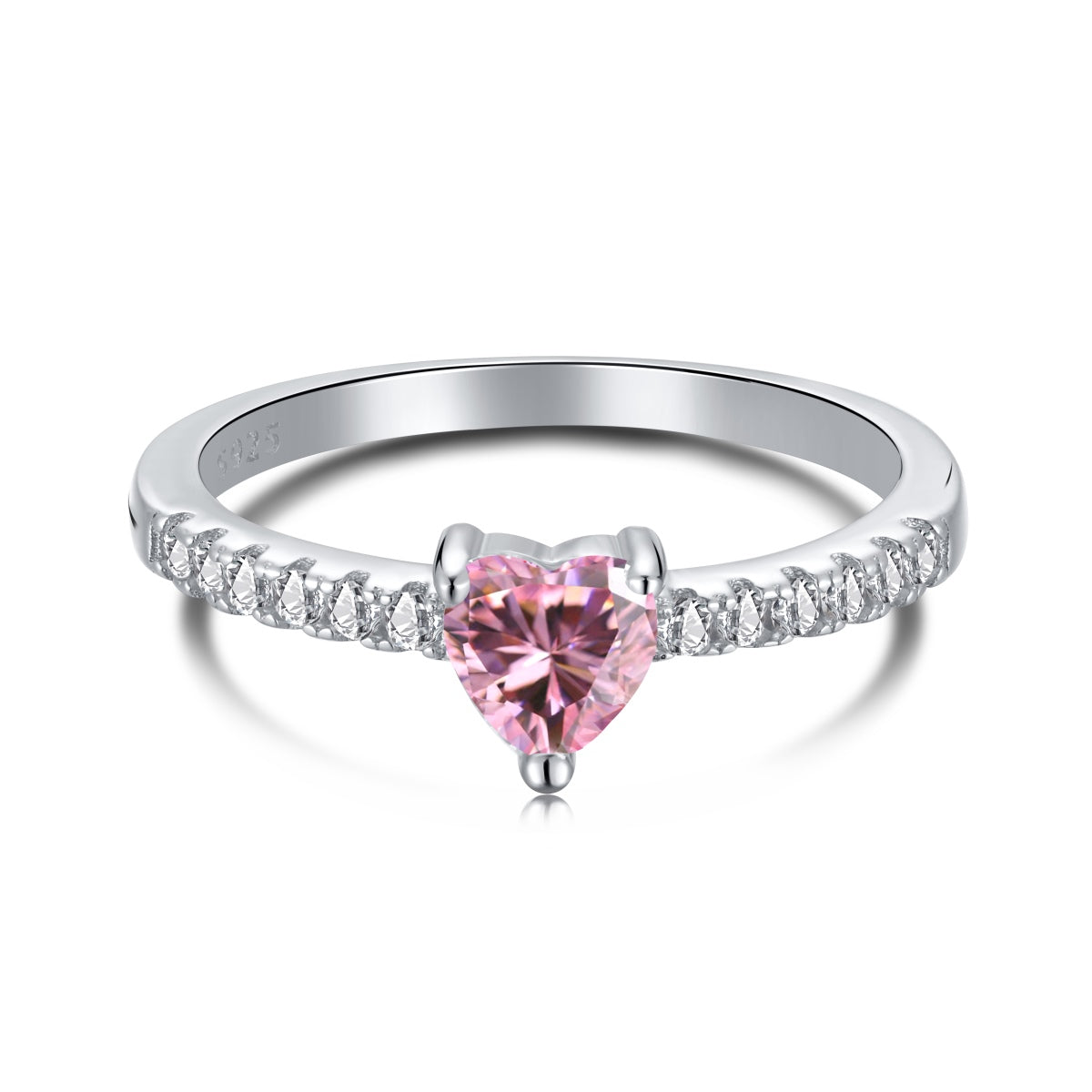 [HOT]0.5 Carat CaratEternity Charming Heart Shape Lover Ring