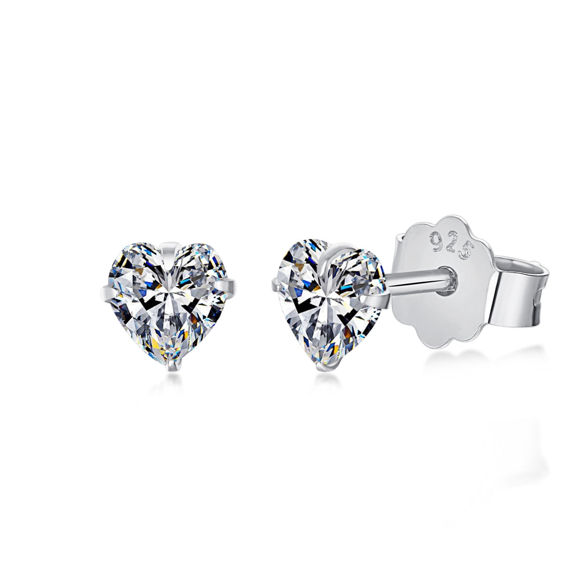 [HOT]Sparkling Heart Shaped Simple Earrings