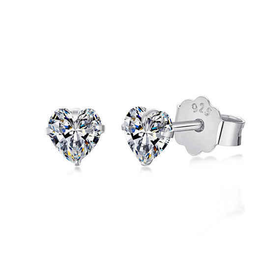 [HOT]Sparkling Heart Shaped Simple Earrings